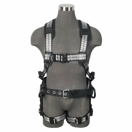 SAFEWAZE PRO+ Slate Construction Harness: Alu 3D, Alu QC Chest/Legs PRO57